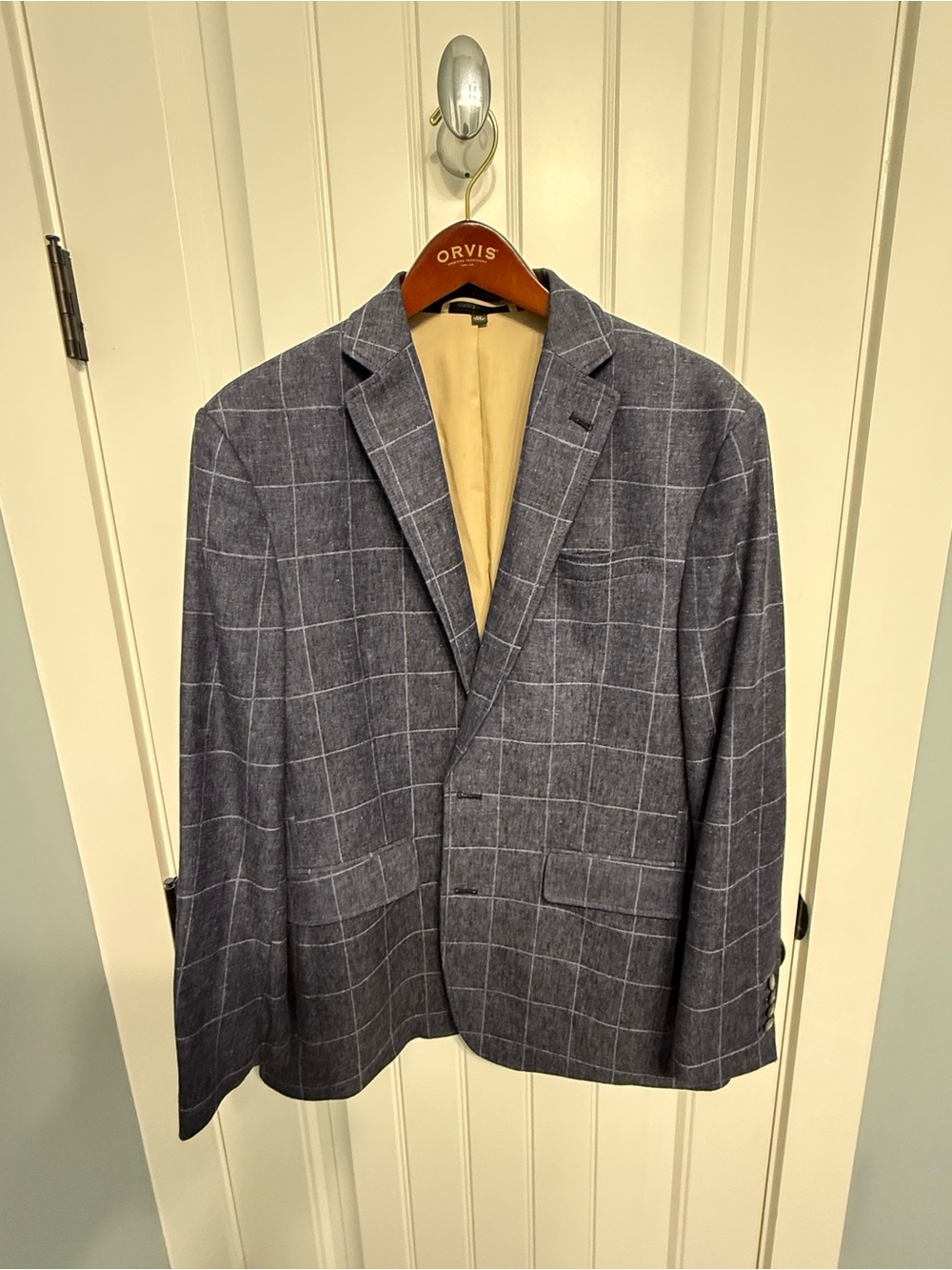 Orvis Gray Windowpane Sport Coat Blazer